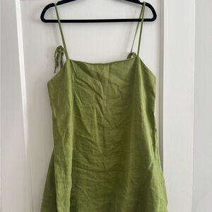 Reformation Aubree Linen Mini Dress